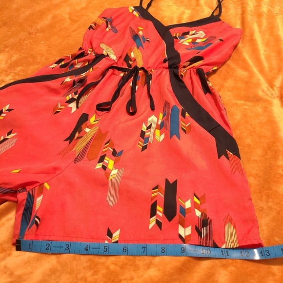 NWOT Fire Los Angeles pink and navy Romper - Picture 8 of 11